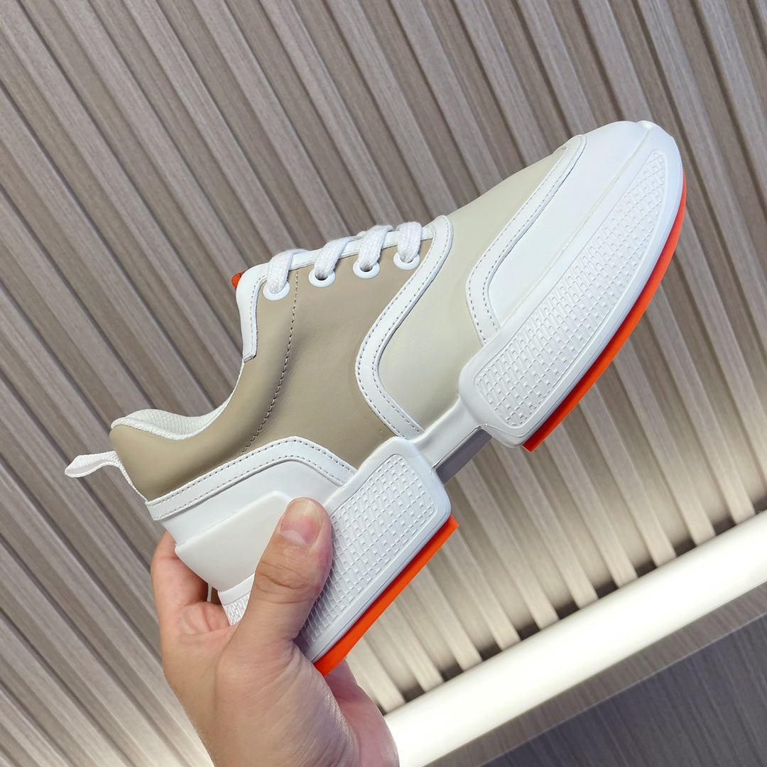 GIGA SNEAKER BEIGE MIX WHITE CALFSKIN
