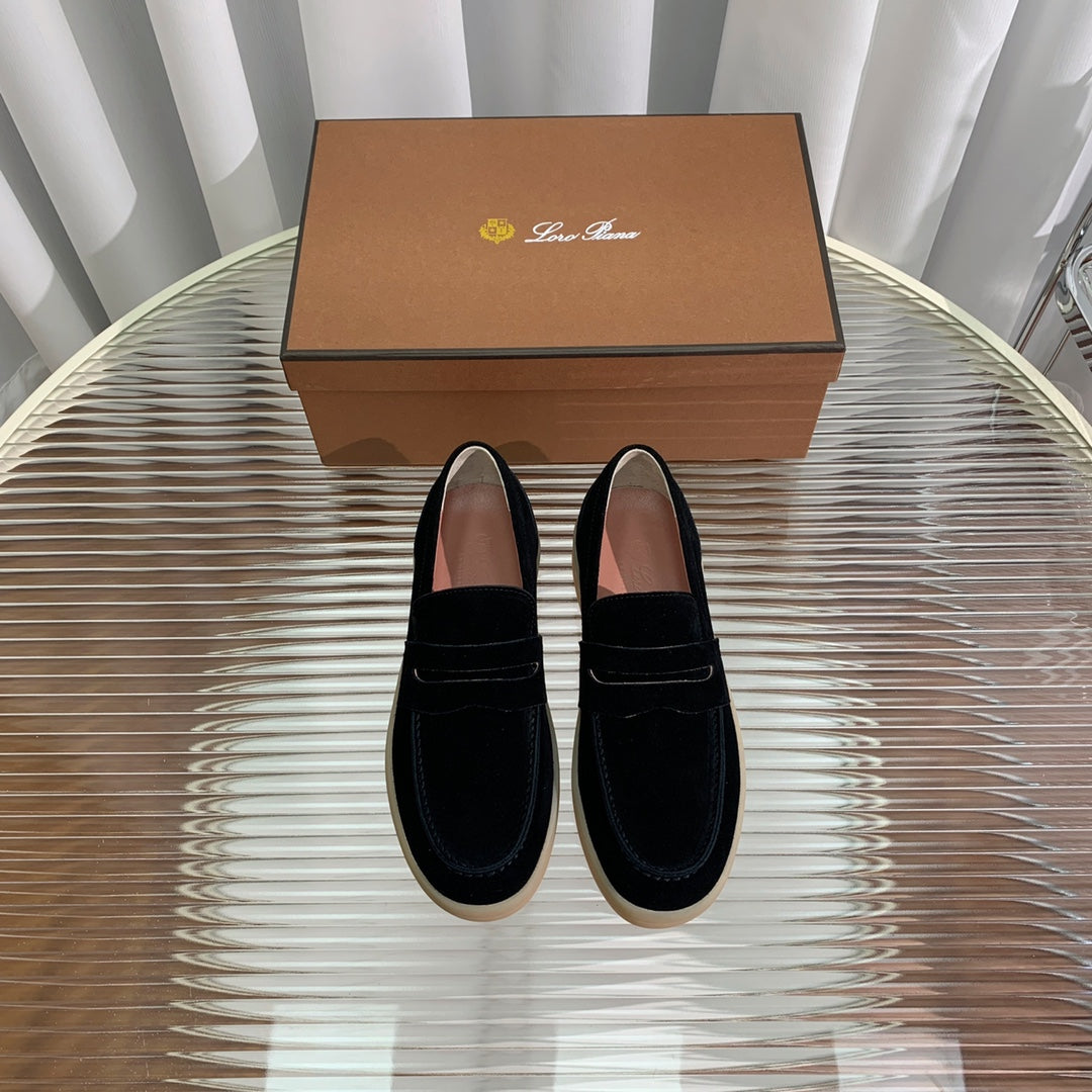 LP SUMMER WALK LOAFERS BLACK SUEDE