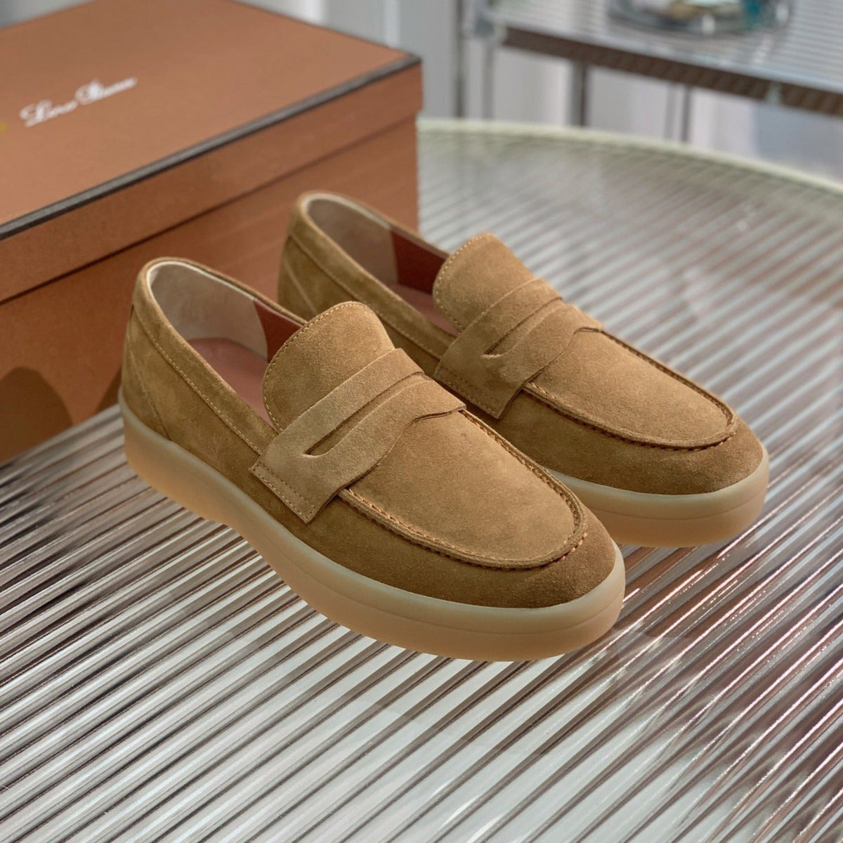 LP SUMMER WALK LOAFERS BROWN SUEDE