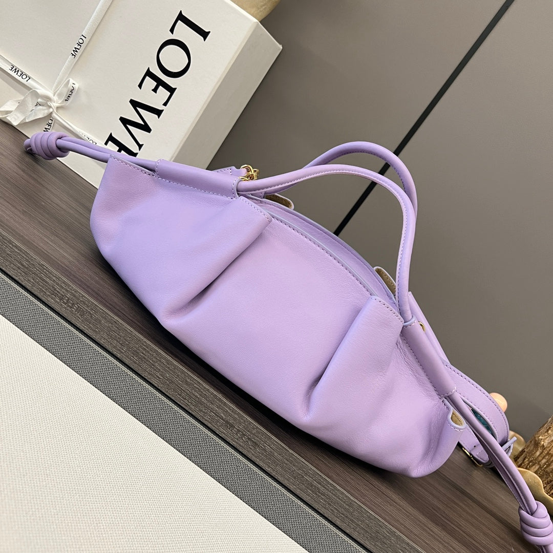 Loewe Small Dumpling Bag 35 Light Purple Calfskin 280649