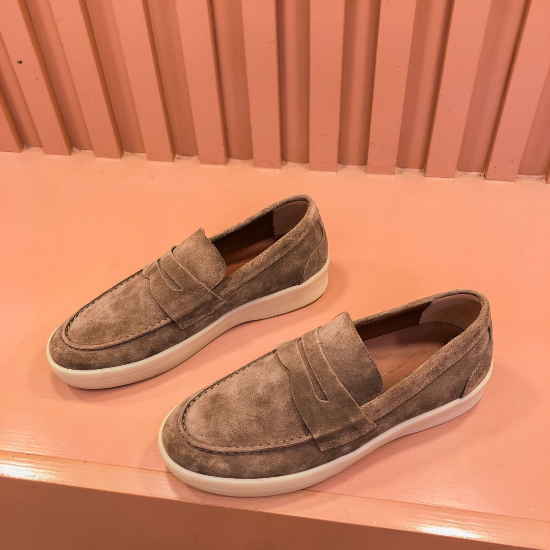 LP RETRO SUMMER WALK LOAFERS CARAMEL SUEDE