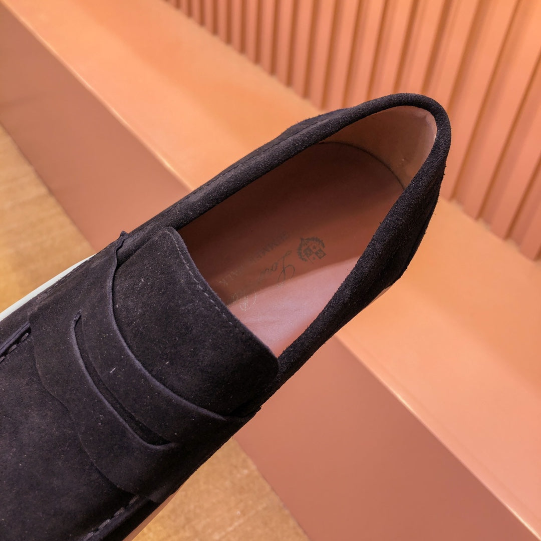 LP RETRO SUMMER WALK LOAFERS BLACK SUEDE