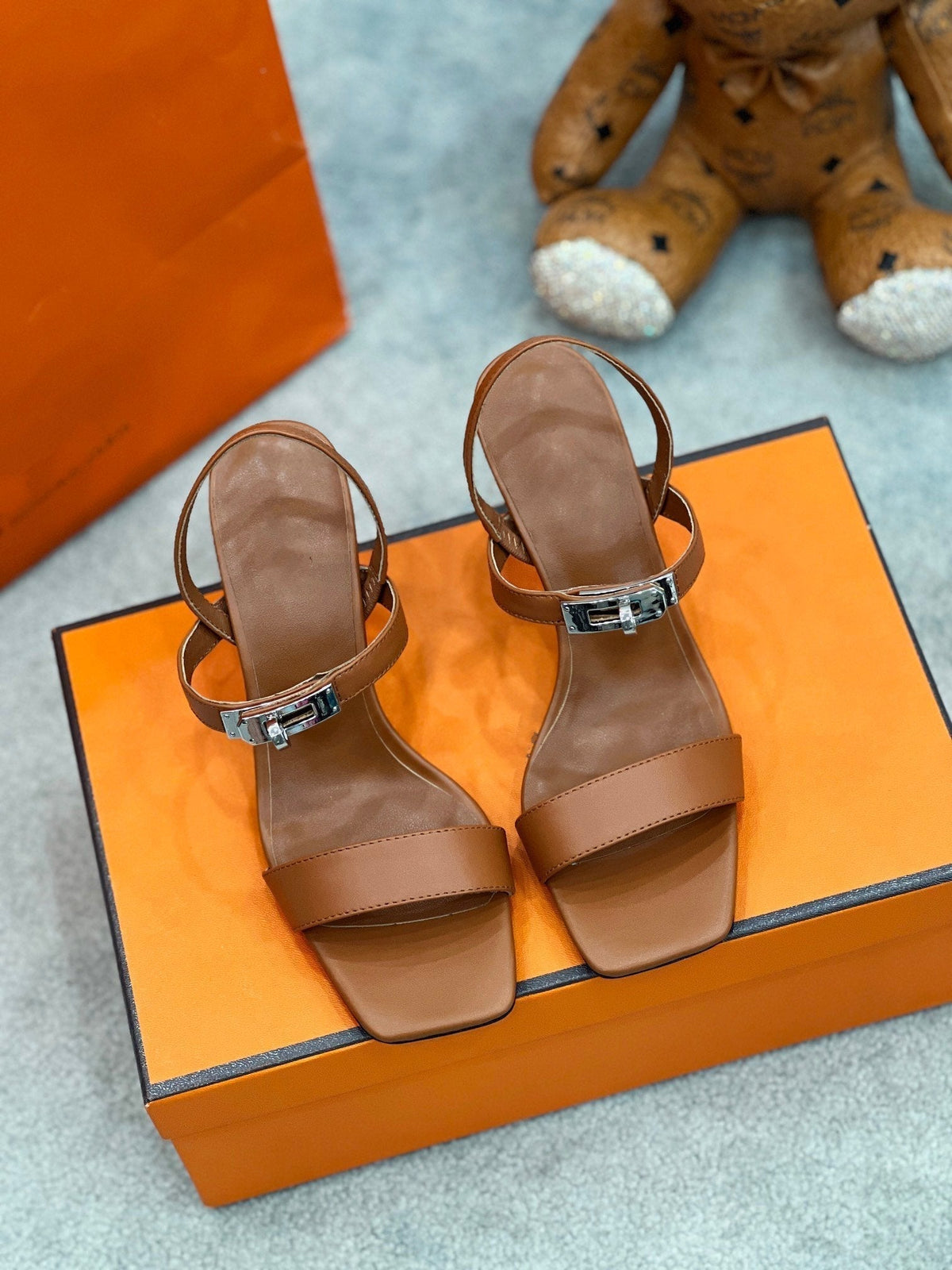 Glamour 75 Sandal Brown Leather