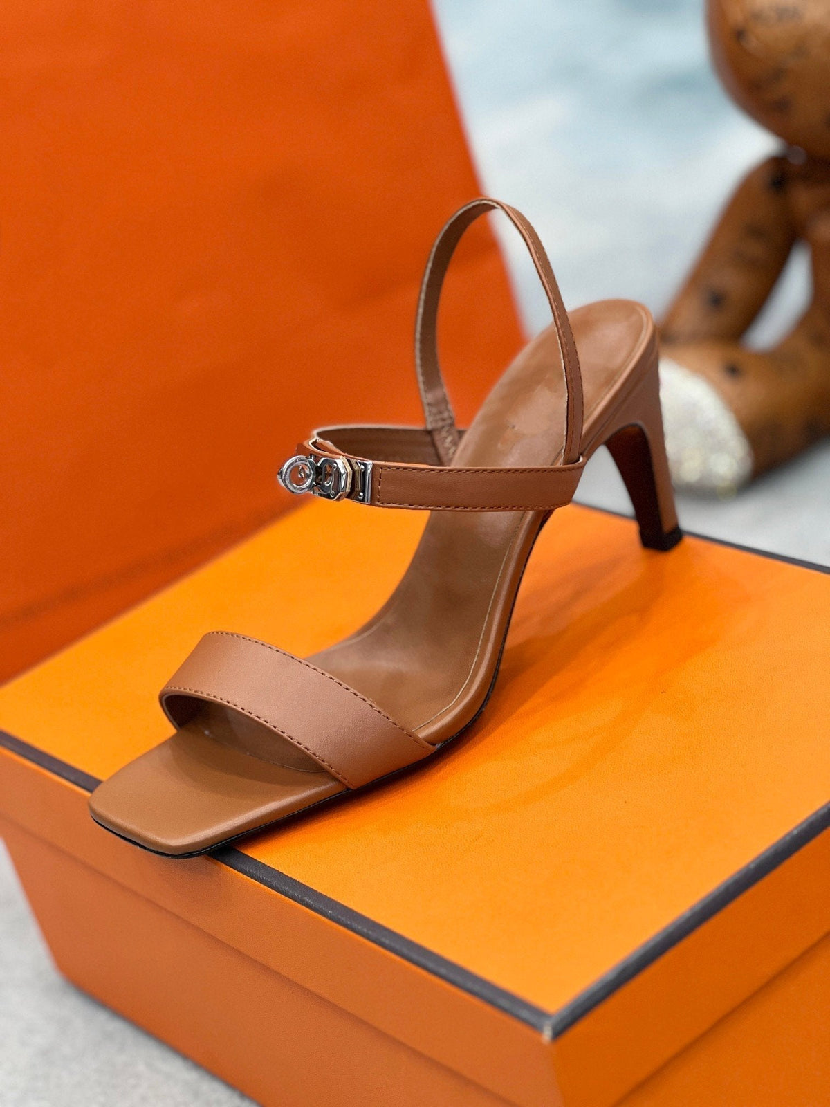 Glamour 75 Sandal Brown Leather