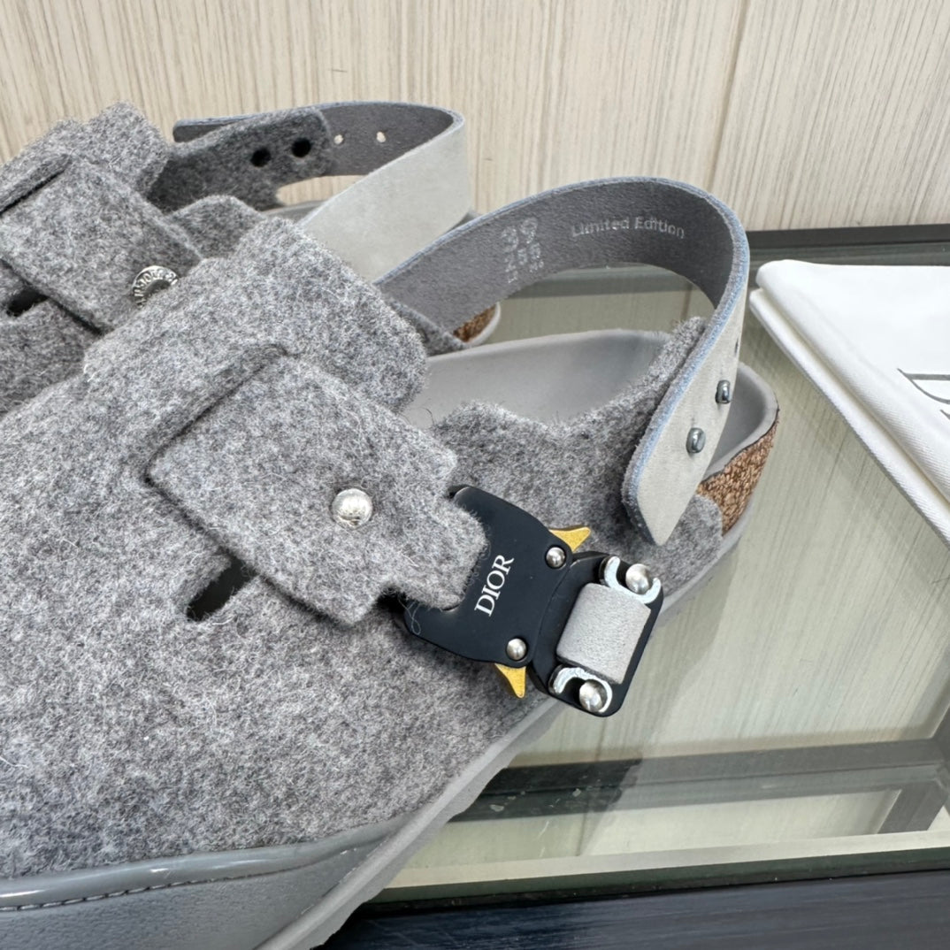 CD BIRKENSTOCK TOKIO MULE GRAY SUEDE