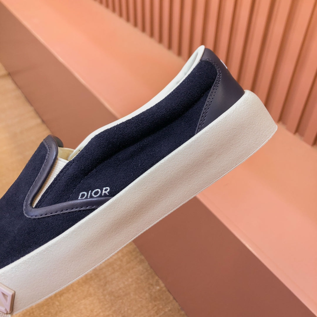 CD B101 DIAMOND LOAFER DENIM COLOR SUEDE