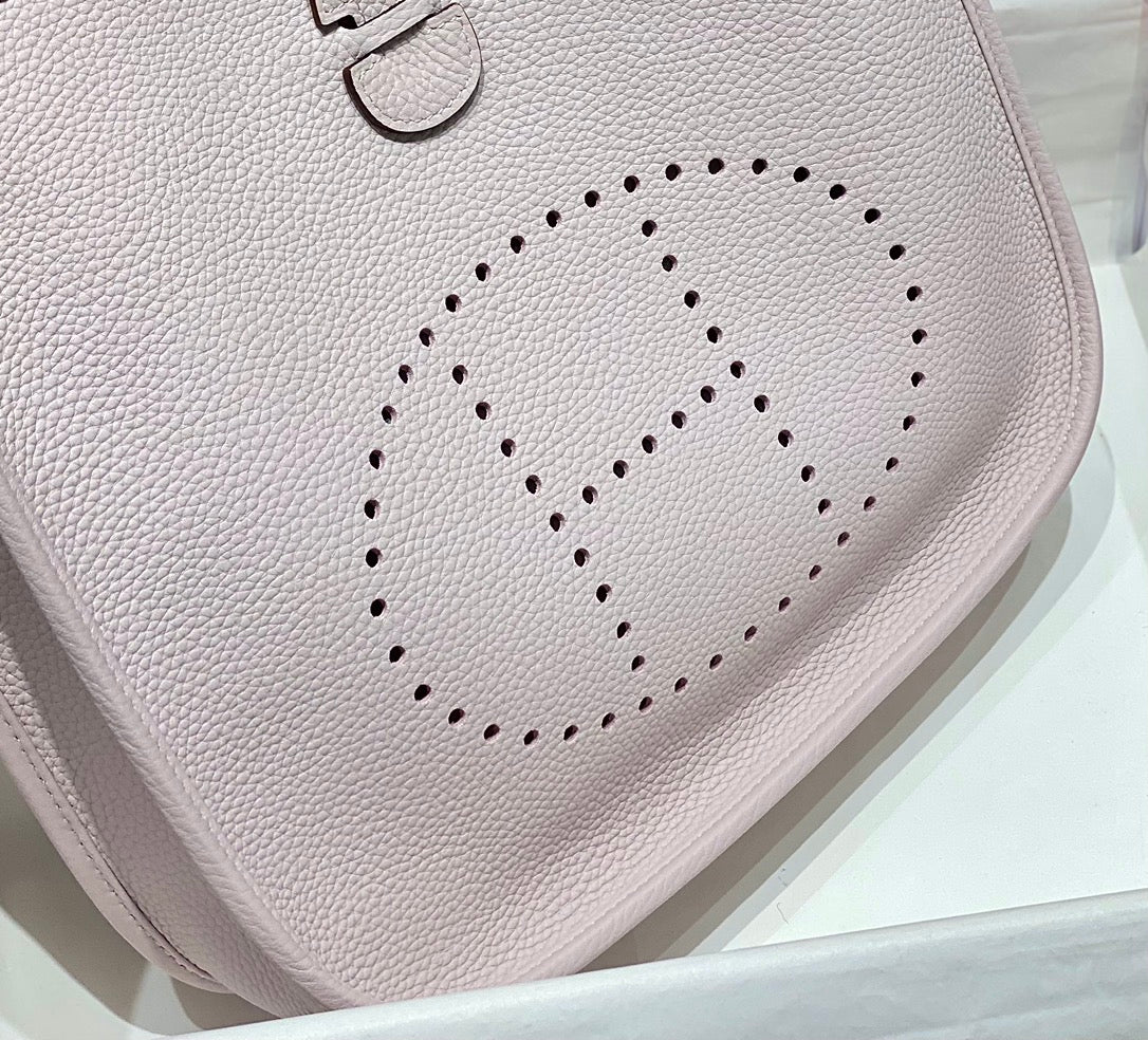 Evelyne 29cm Light Pink Togo Silver Hardware