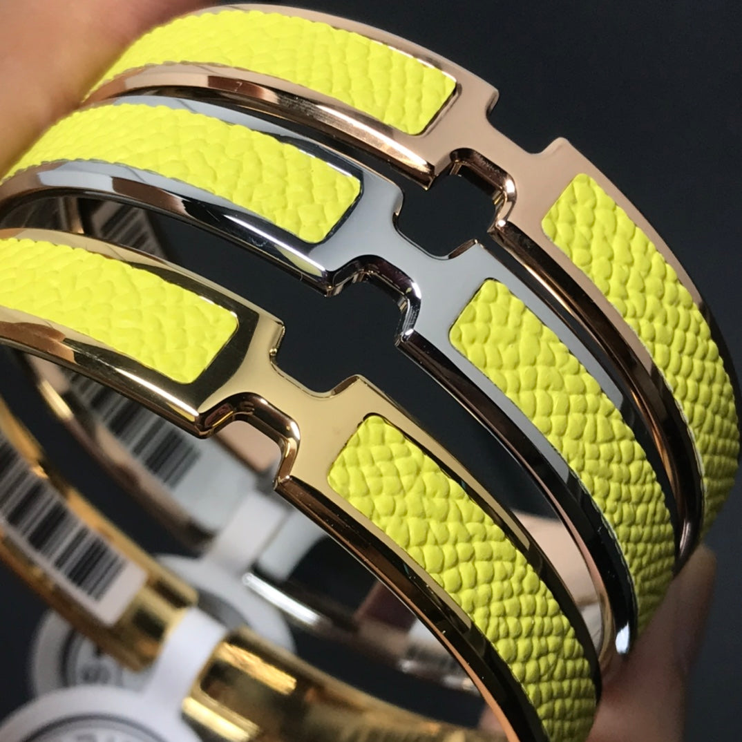 H Pig Nose Yellow Bracelet