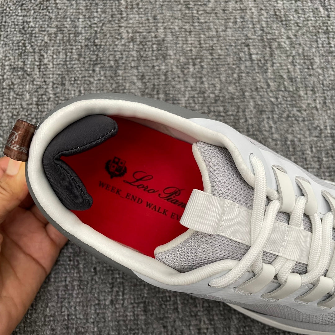 LP BRUNELLO SNEAKERS MULTI-CLOUD AND GRAY MESH CALFSKIN