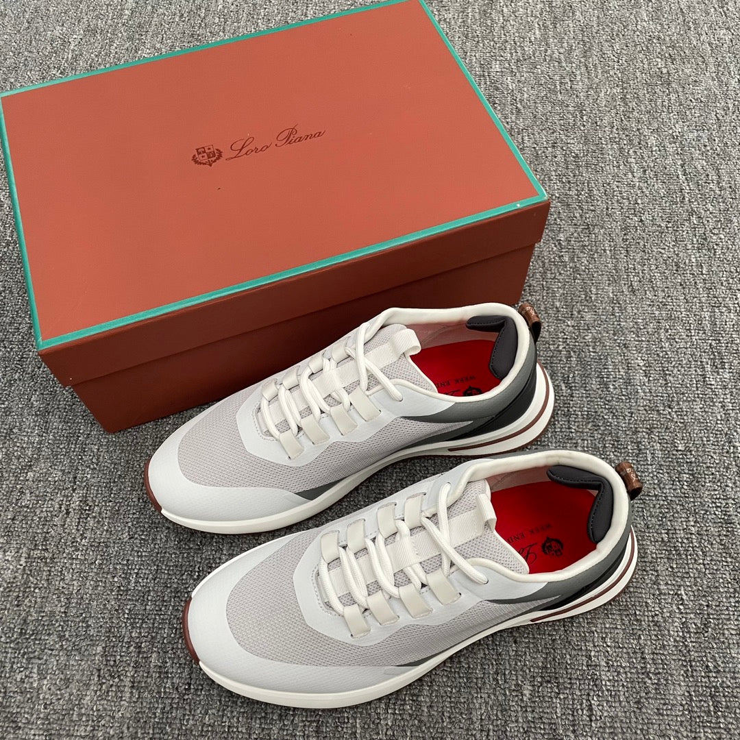 LP BRUNELLO SNEAKERS MULTI-CLOUD AND GRAY MESH CALFSKIN