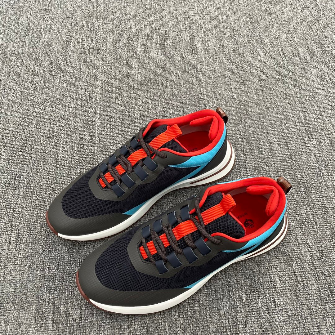 LP BRUNELLO SNEAKERS MULTI - CANDY AND BLACK MESH CALFSKIN