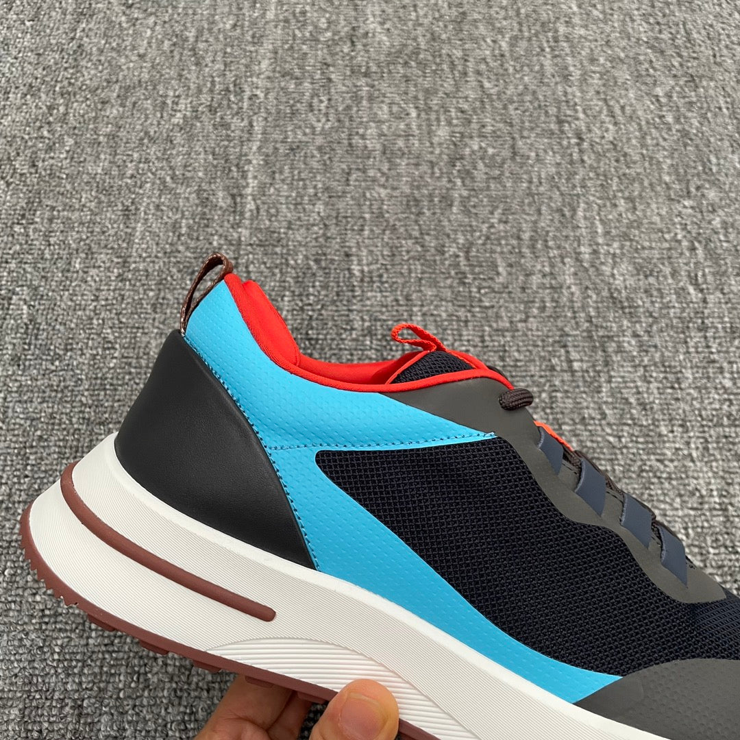 LP BRUNELLO SNEAKERS MULTI - CANDY AND BLACK MESH CALFSKIN