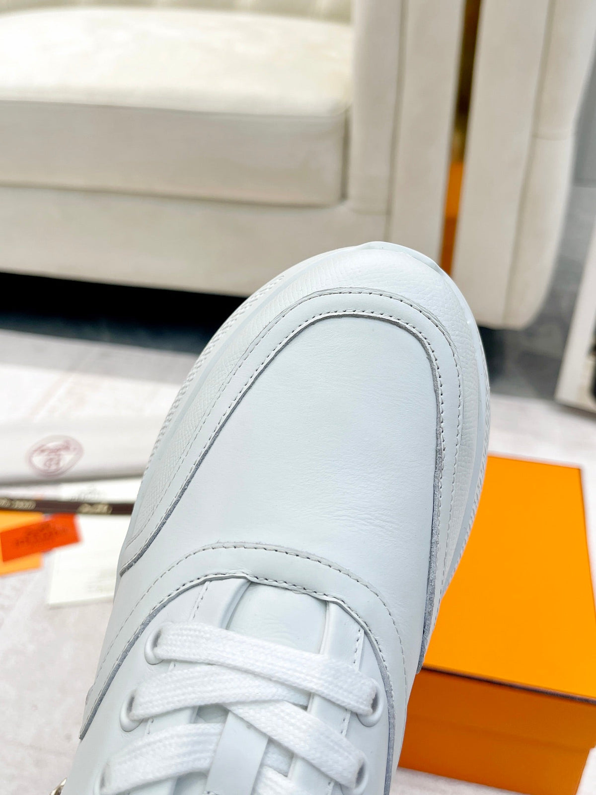 HM Giga Sneaker White Calfskin 206282