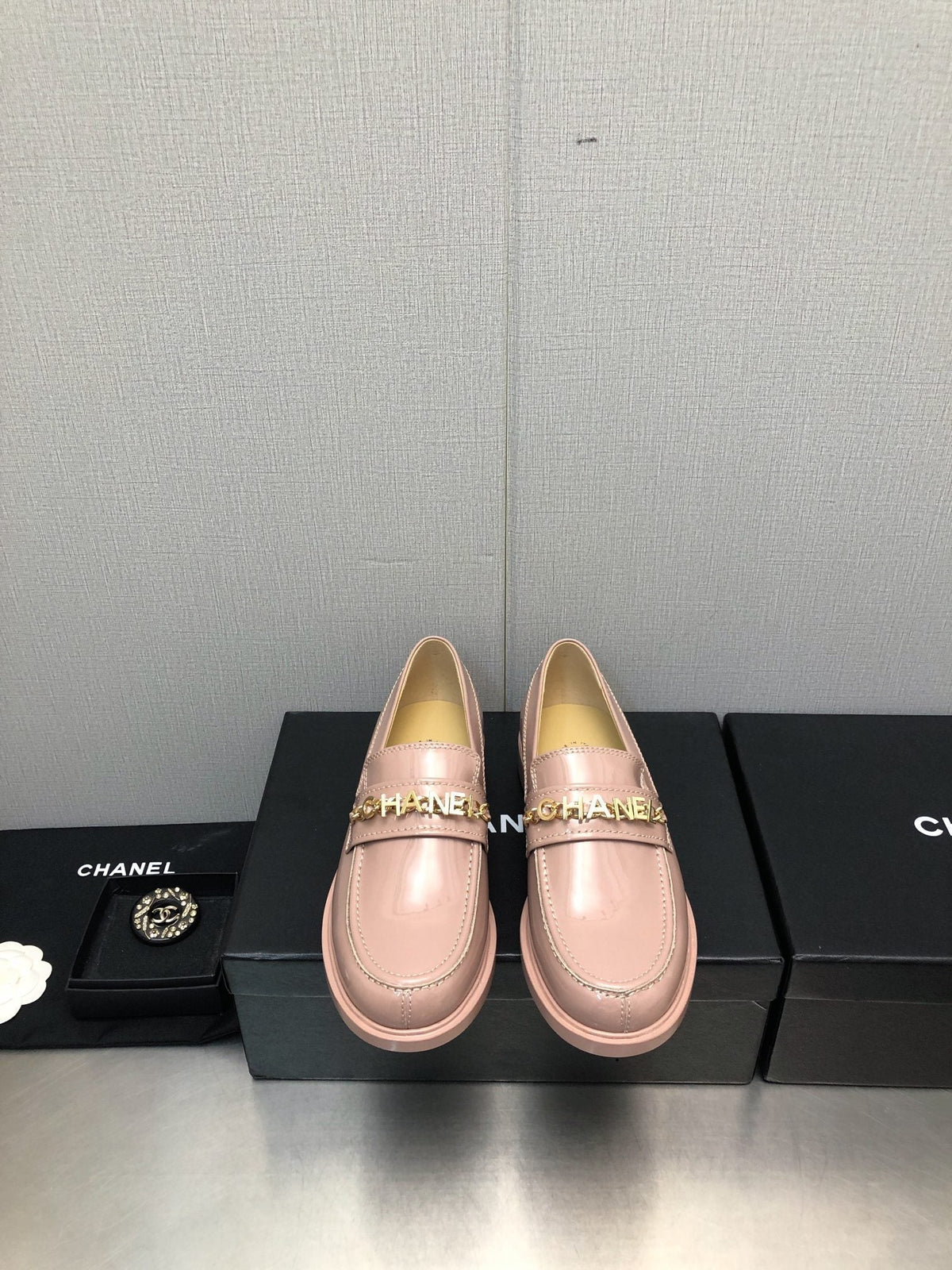 CC 25C Loafer Light Pink Glossy Calf Leather 212973