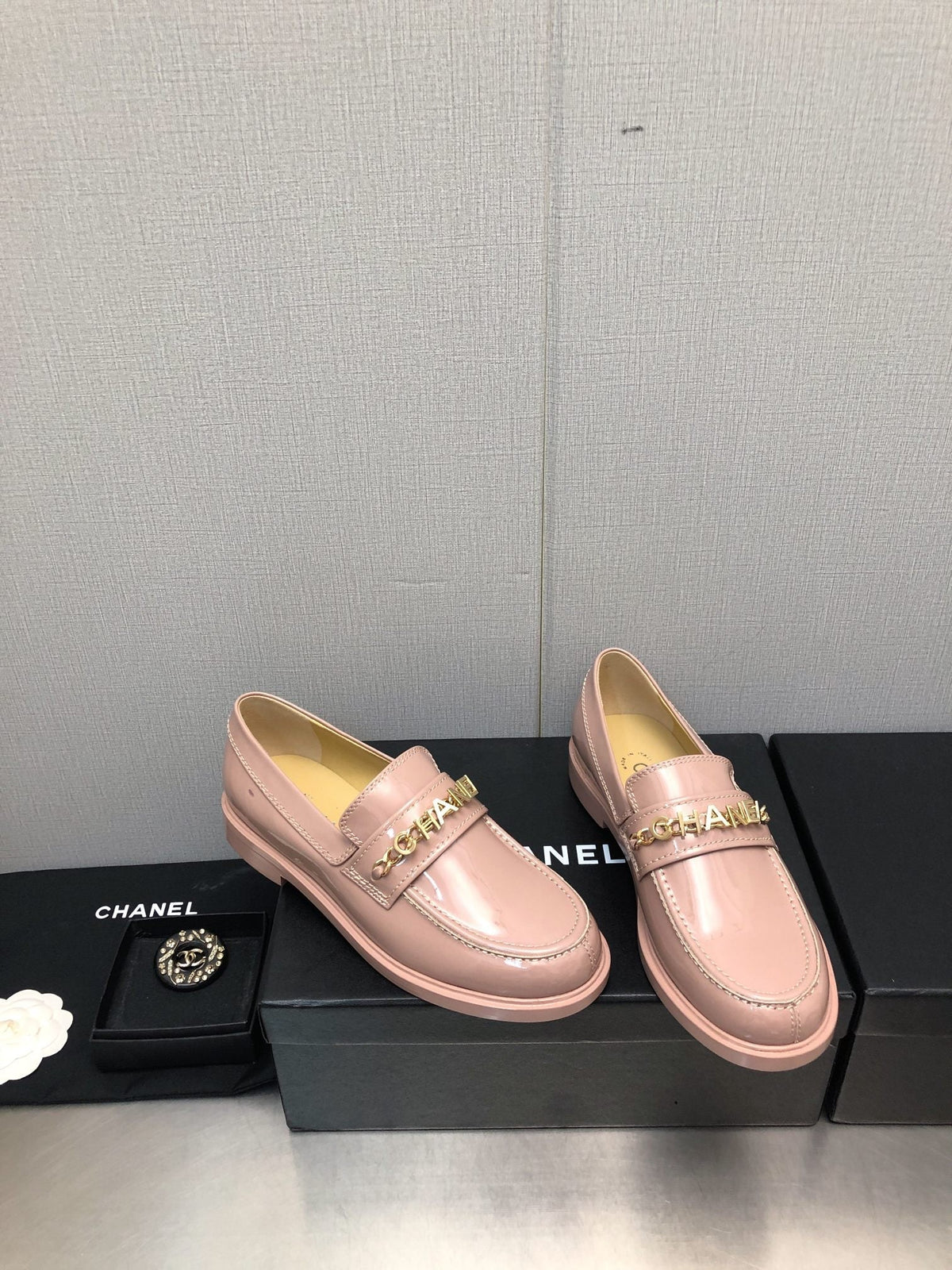 CC 25C Loafer Light Pink Glossy Calf Leather 212973