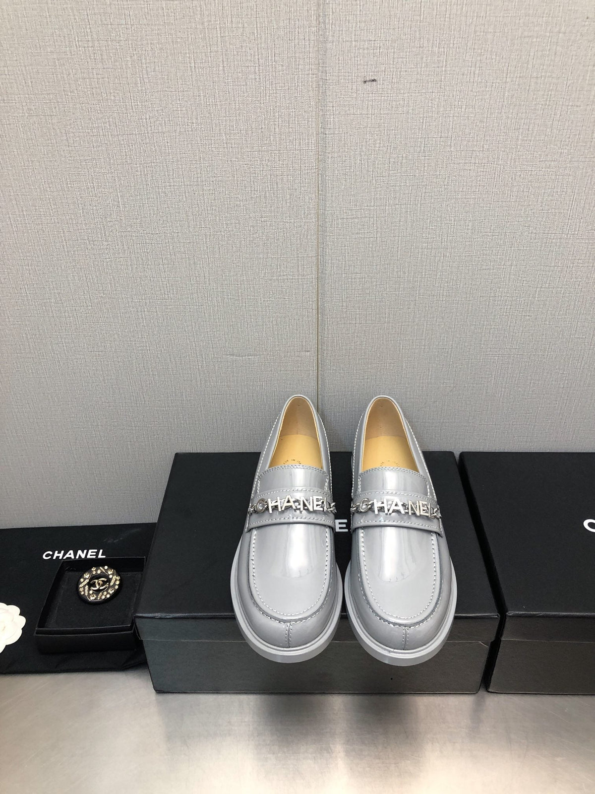 CC 25C Loafer Periwinkle Glossy Calf Leather 212975
