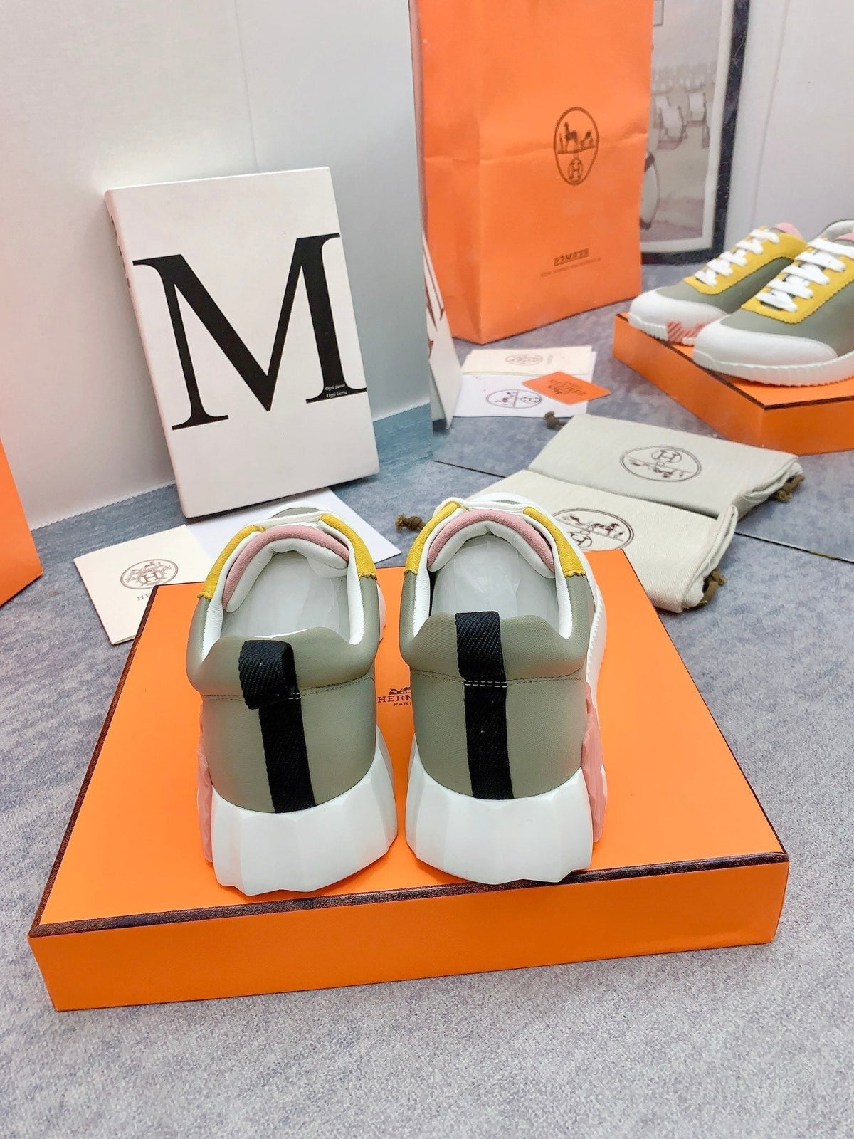 HM Bouncing Sneaker In Multicolor Lambskin 106439