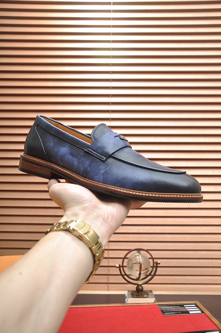 LV FLEX LOAFER IN CERULEAN BLUE CALFSKIN