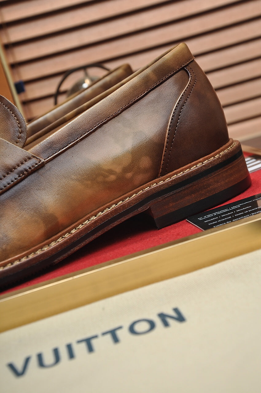 LV FLEX LOAFER IN MOCHA BROWN CALFSKIN