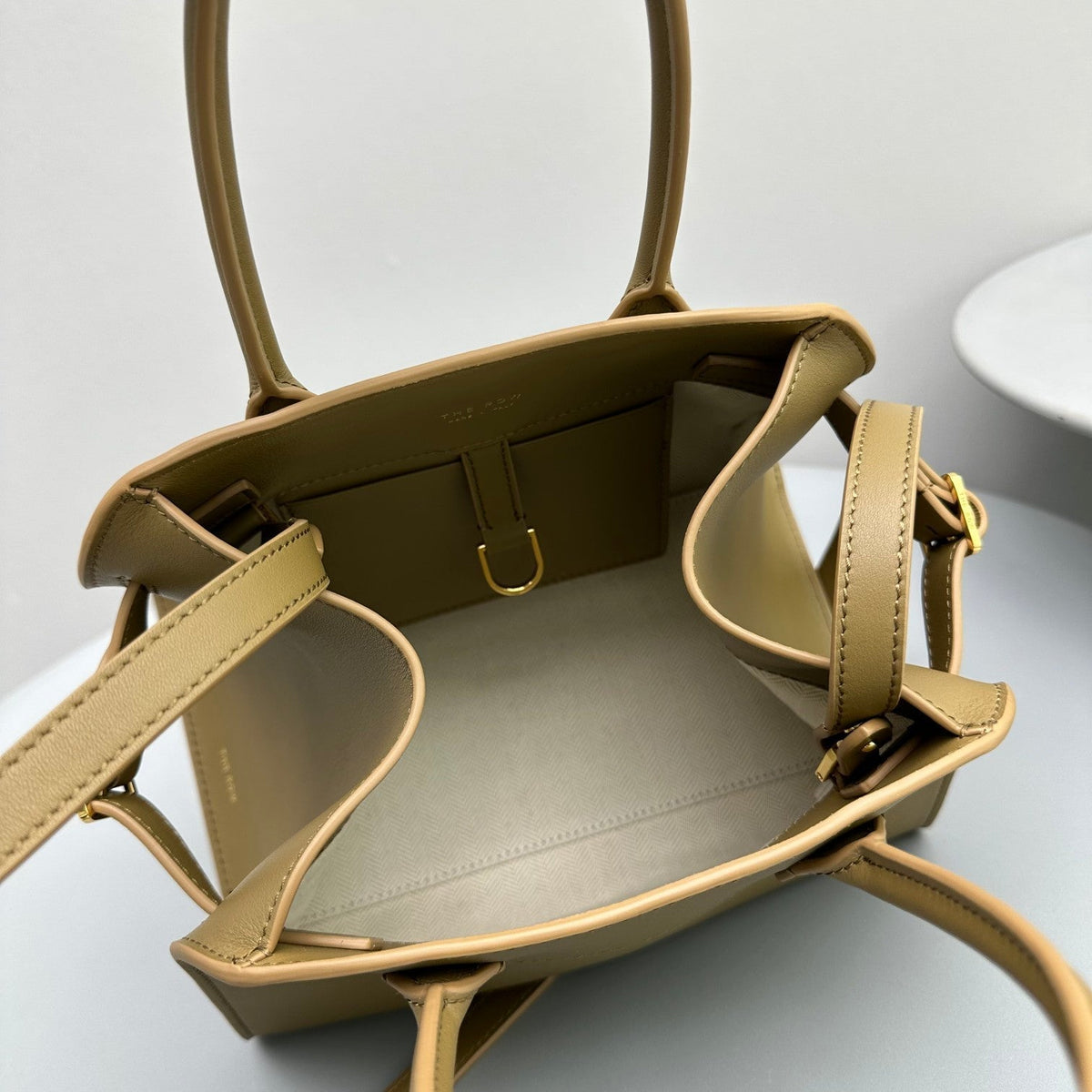The Row Margaux 10 26cm Tote Bag In Smooth Calfskin