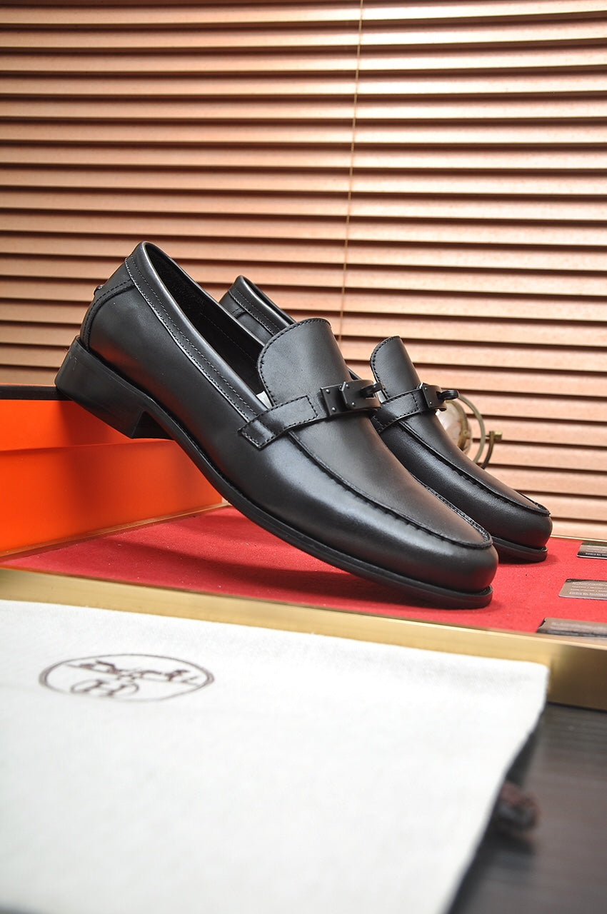HM DESTIN LOAFER BLACK CALFSKIN