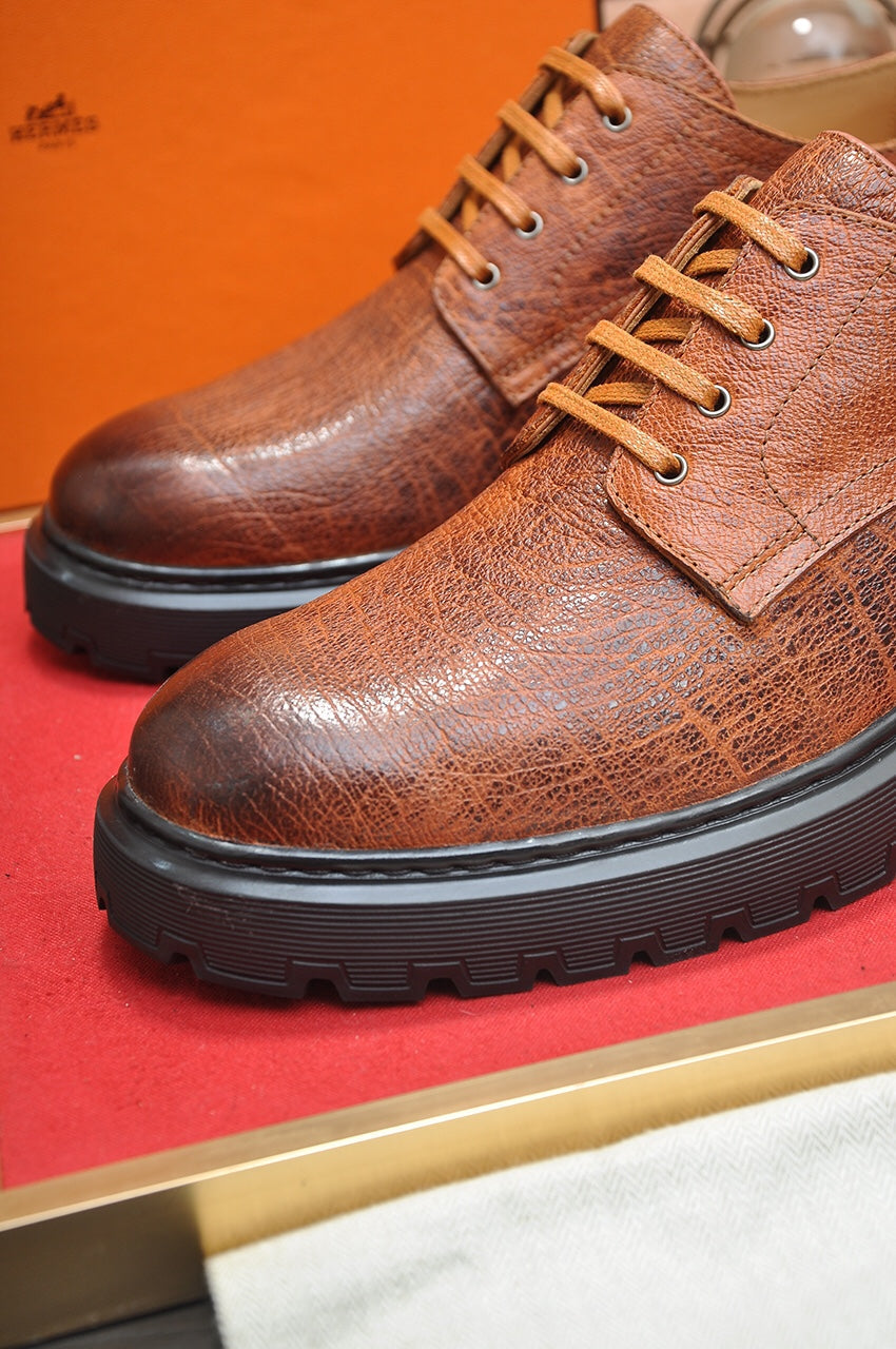 HM DANIEL TRAMPING SHOE BRONZE WRINKLE CALFSKIN