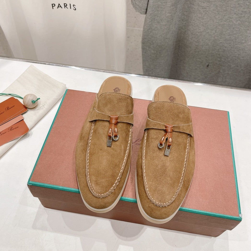 LP CHARMS WALK BABOUCHE LOAFERS COPPER SUEDE