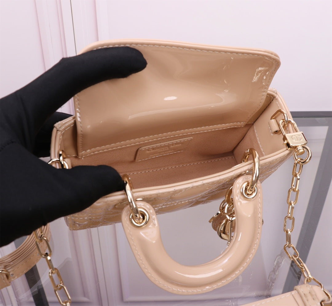 MICRO LADY D-JOY 16.5 BEIGE LAMBSKIN