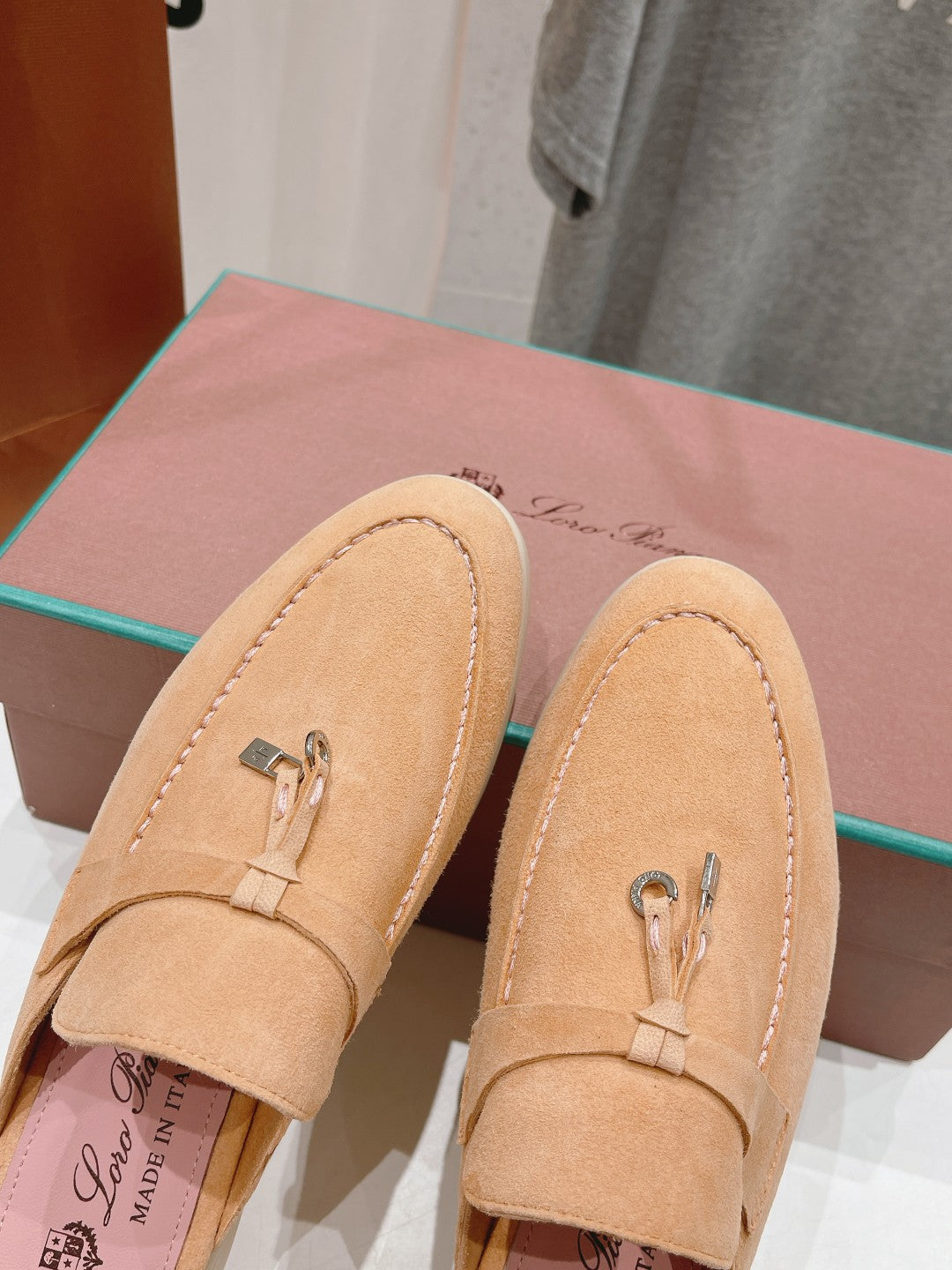 LP CHARMS WALK BABOUCHE LOAFERS CANTALOUPE SUEDE