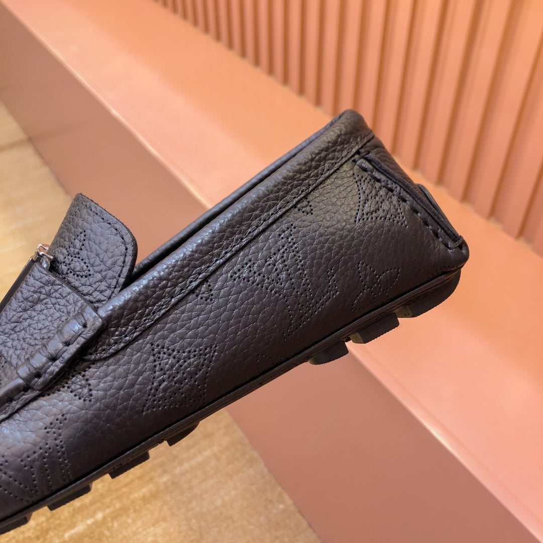 LV LOAFER IN BLACK MONOGRAM CALFSKIN