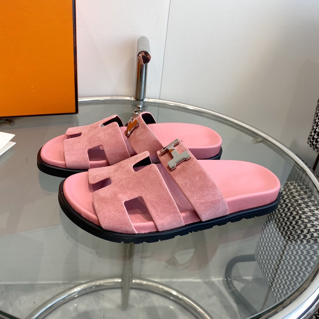 Chypre Sandal Pink Suede