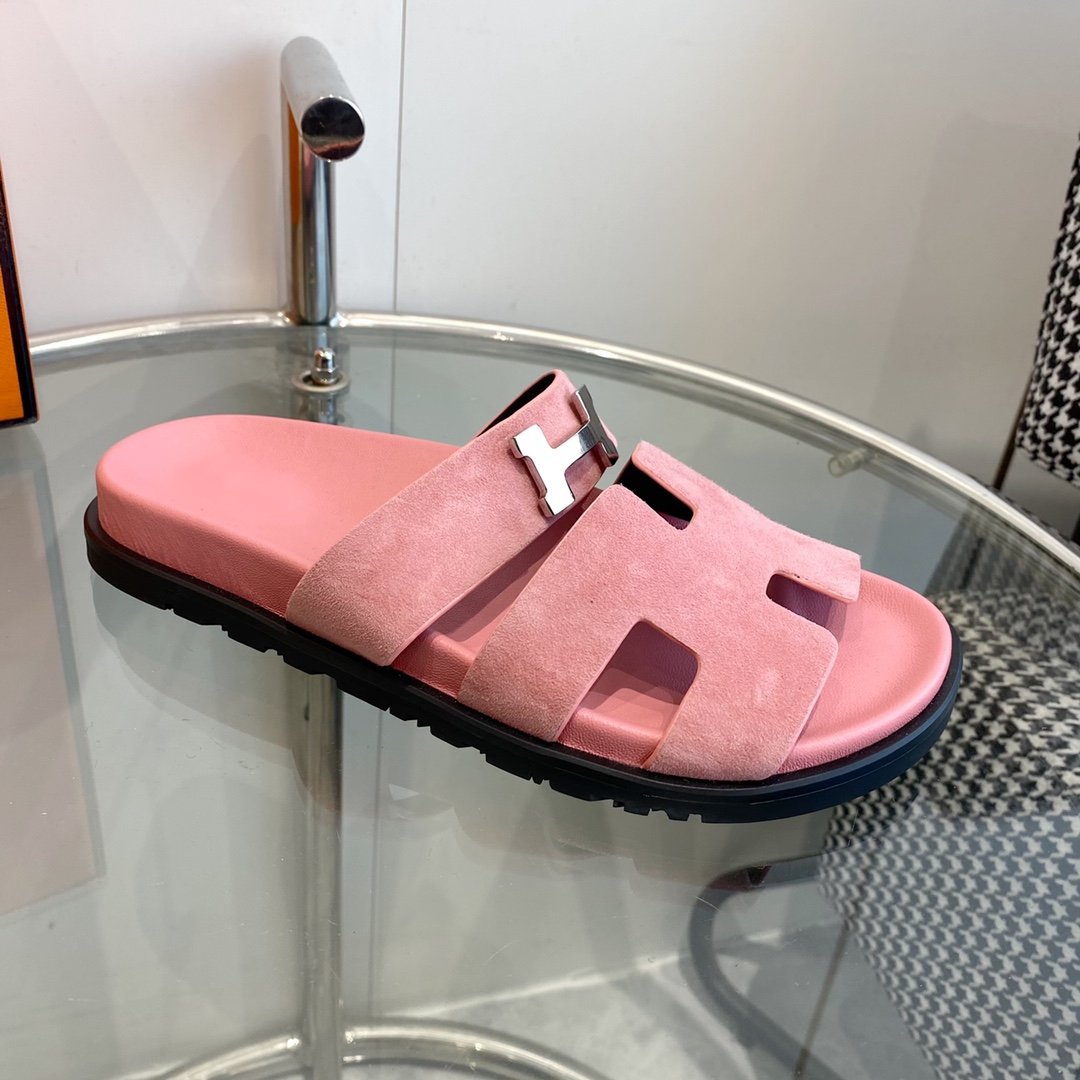 Chypre Sandal Pink Suede