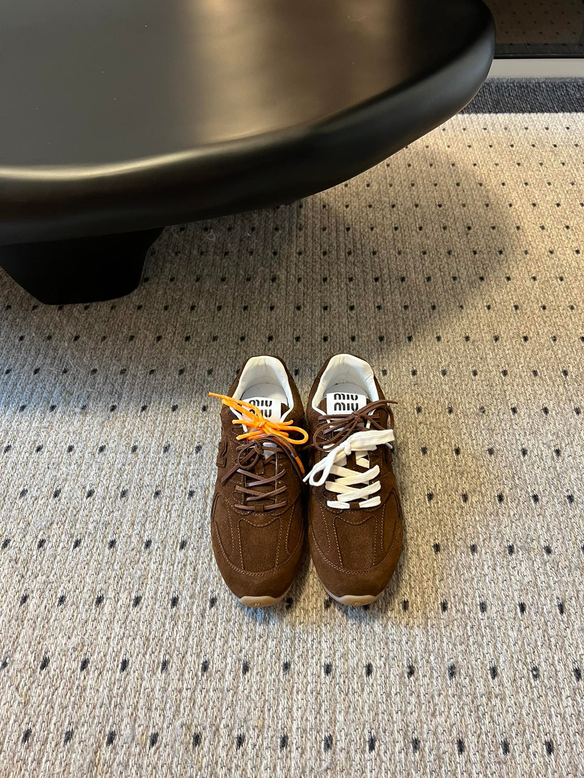 Miu Balance 530 Sneaker Chestnut Brown Suede