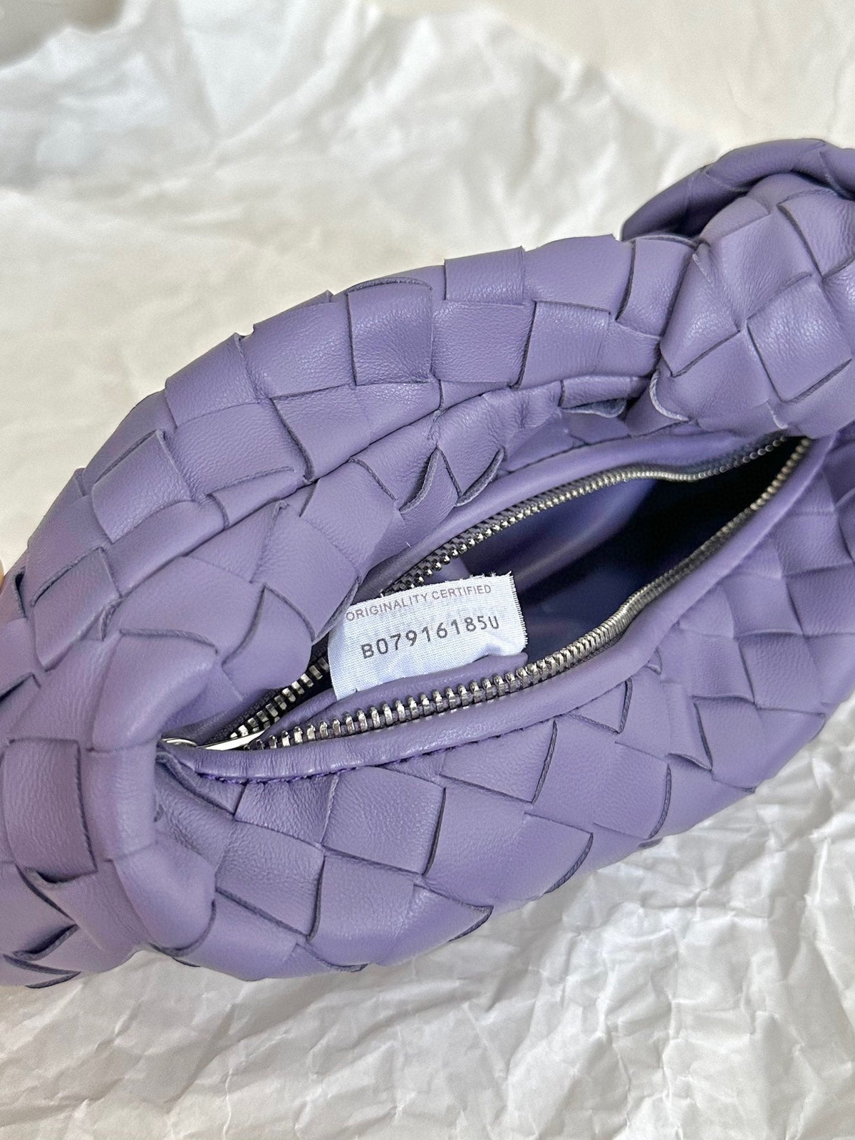 mini jodie 28 purple lambskin