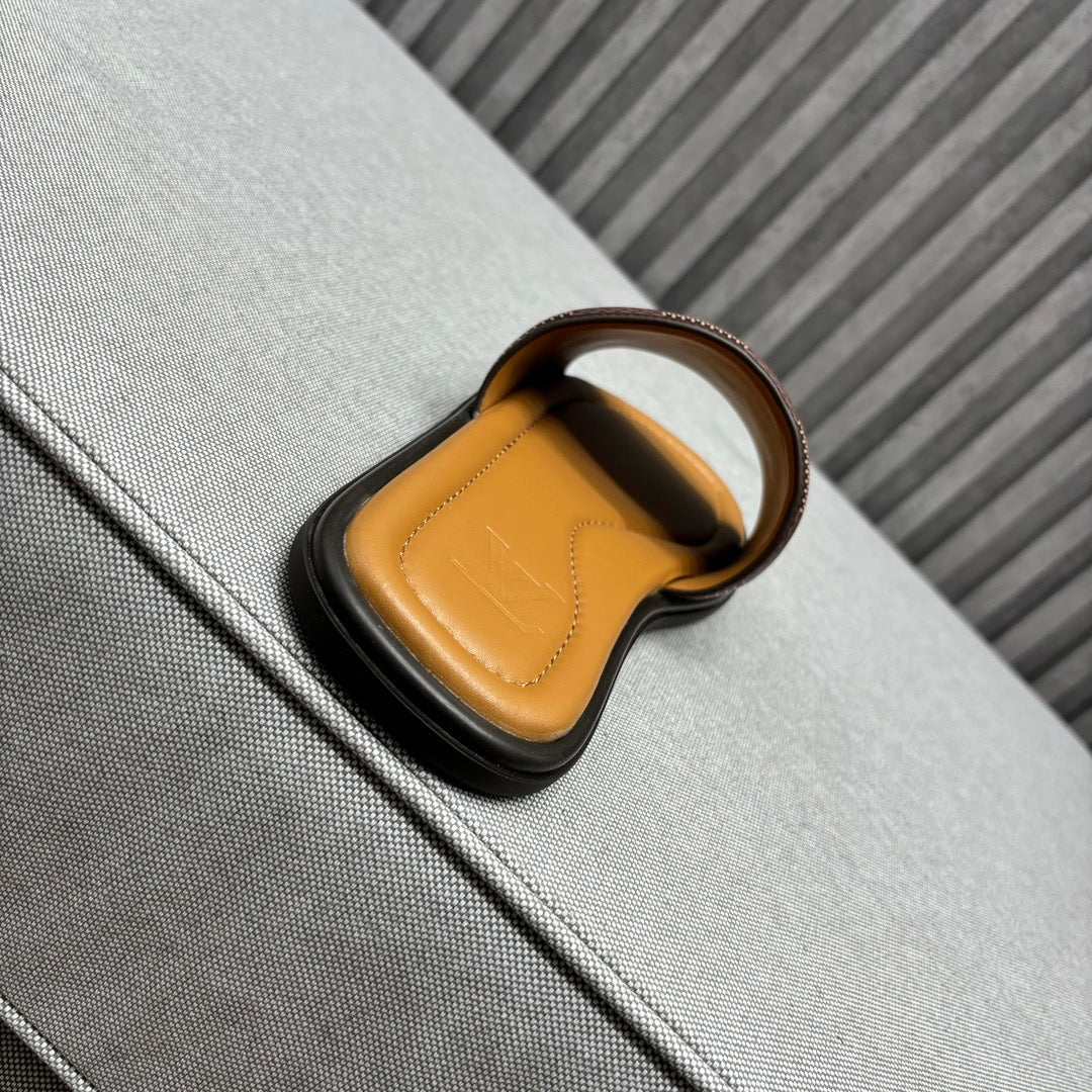 LV VENICE MULE SLIPPERS CARAMEL BROWN DAMIER
