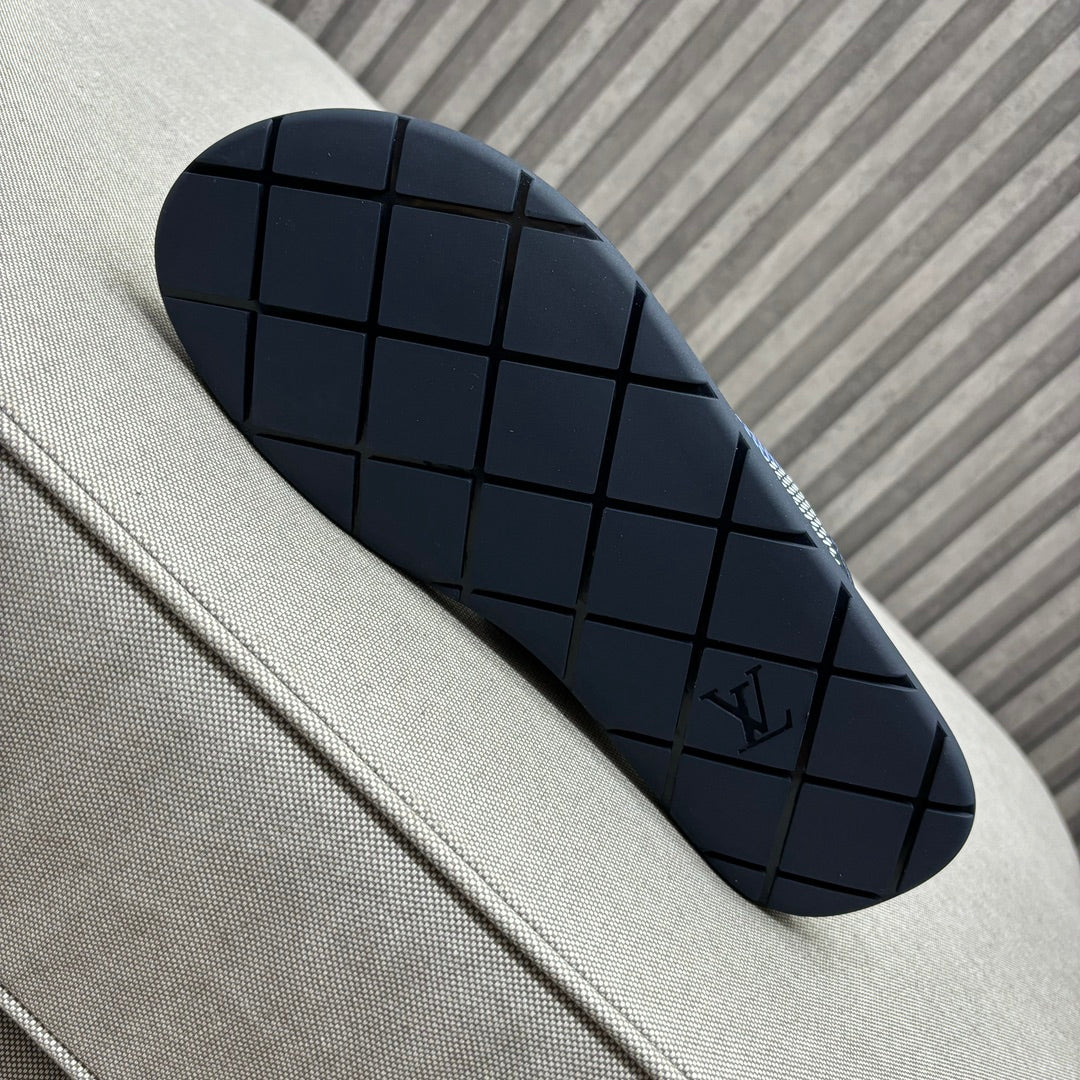 LV VENICE MULE SANDALS NAVY BLUE