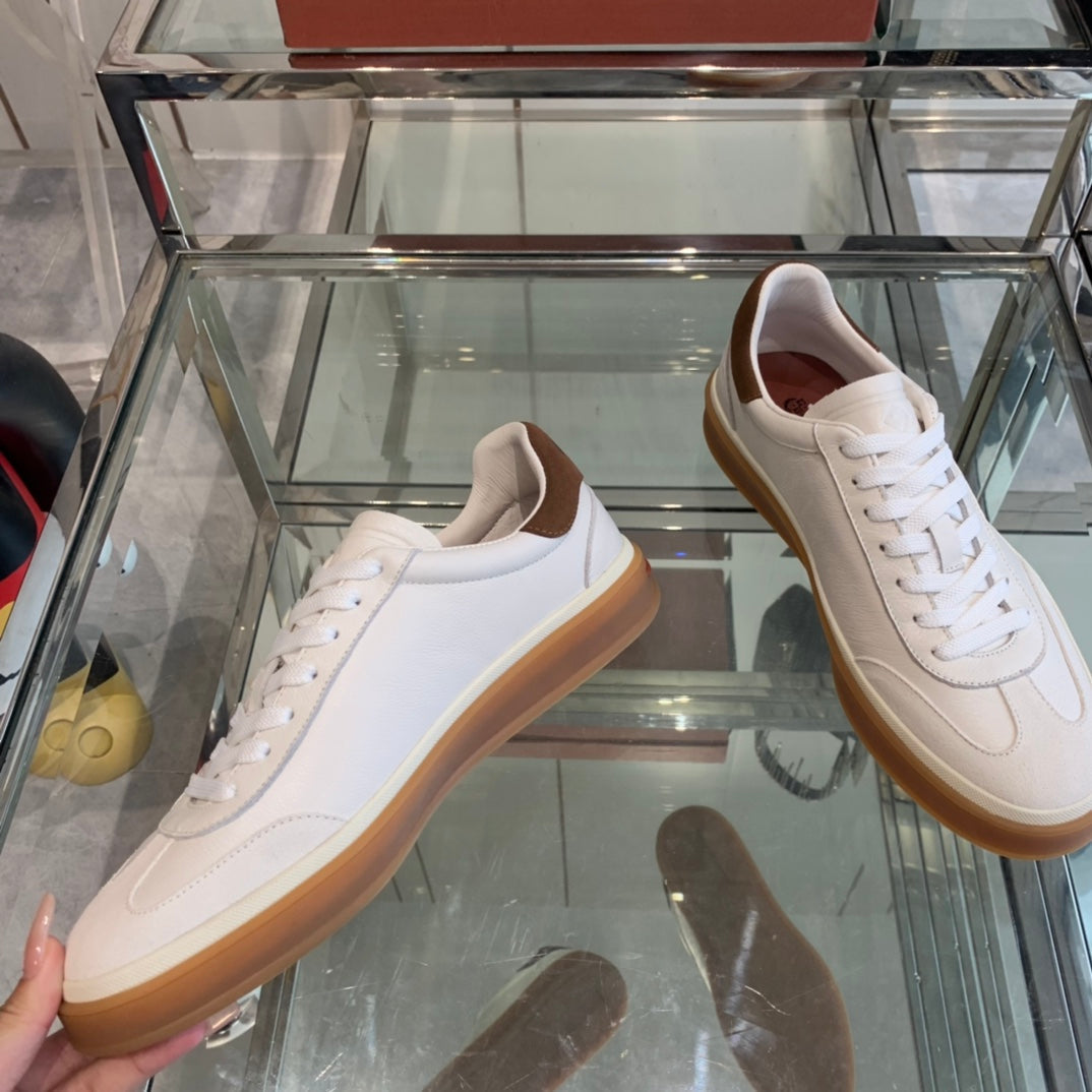 LP TENNIS WALK SNEAKERS WHITE CALFSKIN