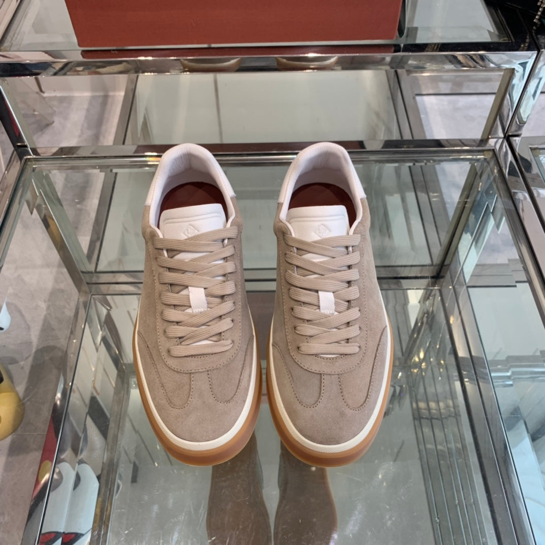 LP TENNIS WALK SNEAKERS LIGHT BROWN SUEDE