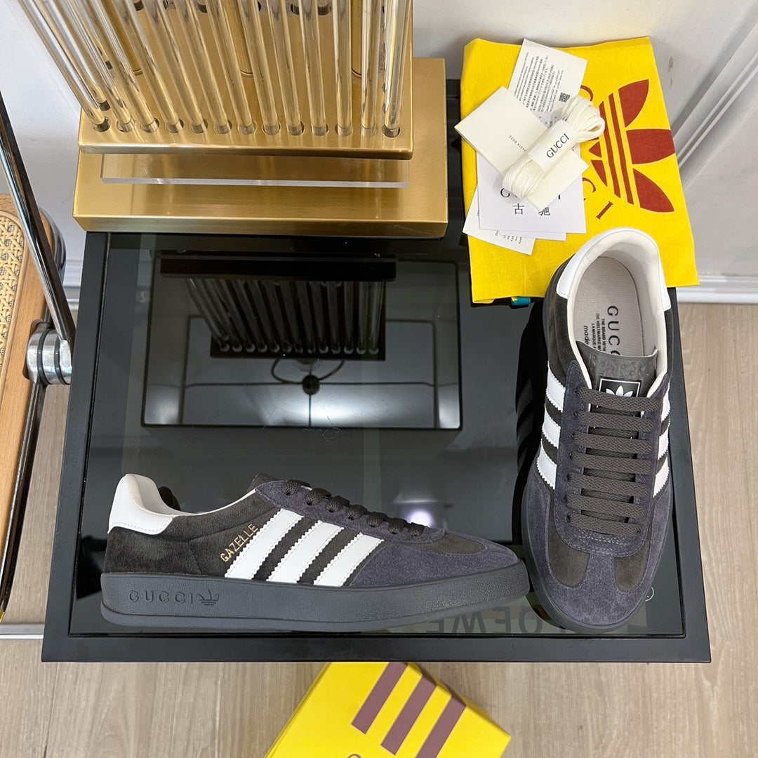 GG & ADIDAS GAZELLE SNEAKER BLACK VELVET