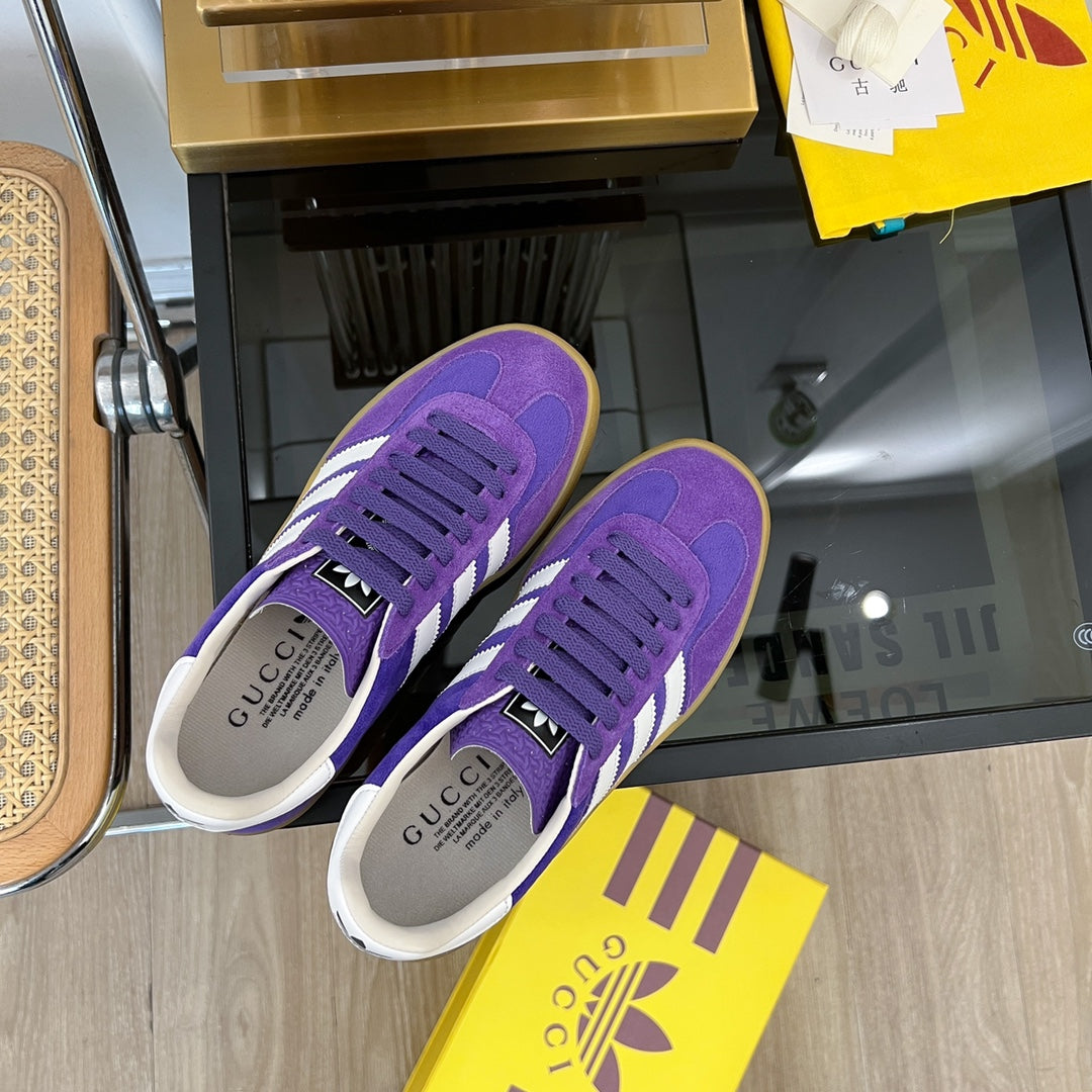 GG & ADIDAS GAZELLE SNEAKER VIOLET VELVET