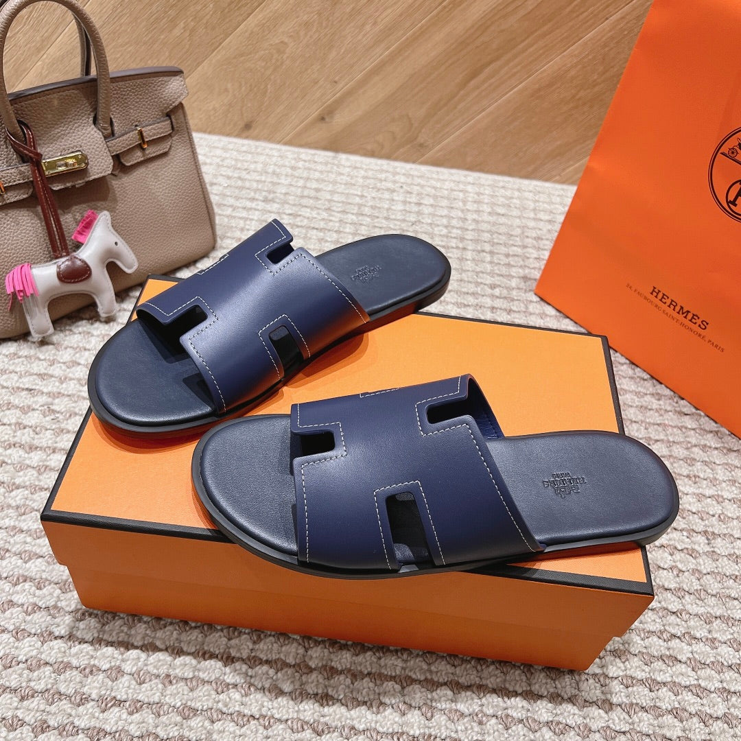 HM Izmir Sandals Indigo Calfskin 294946