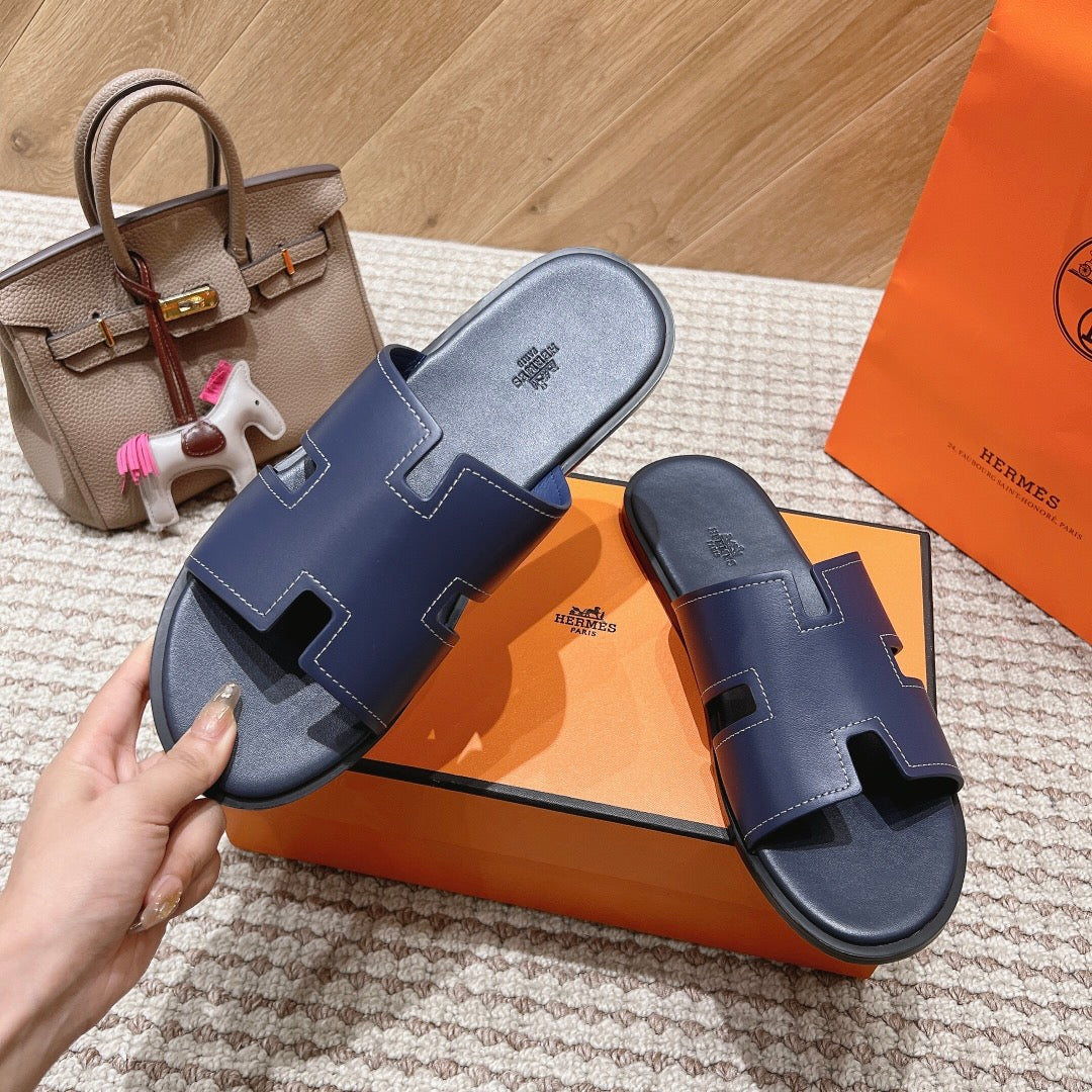 HM Izmir Sandals Indigo Calfskin 294946
