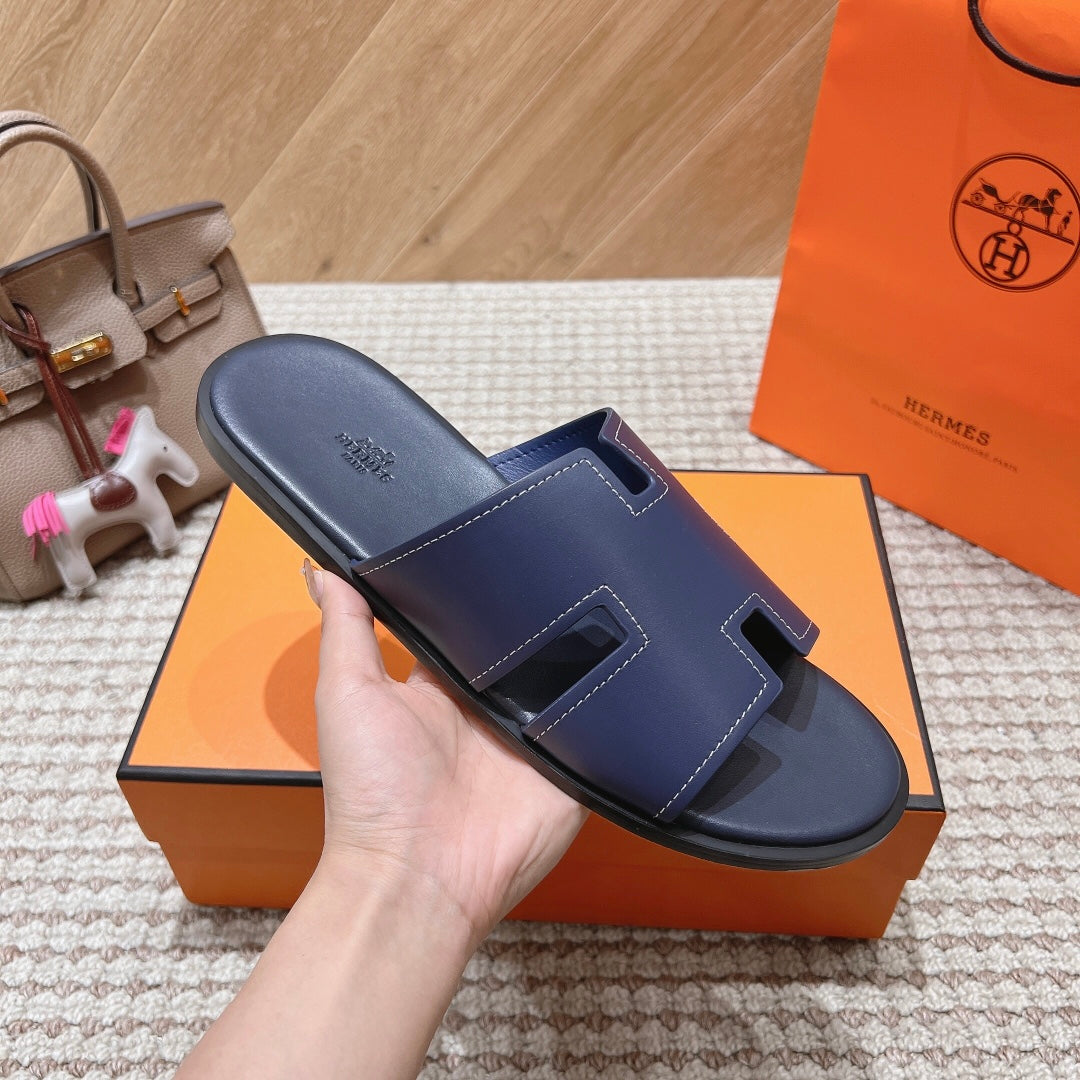 HM Izmir Sandals Indigo Calfskin 294946