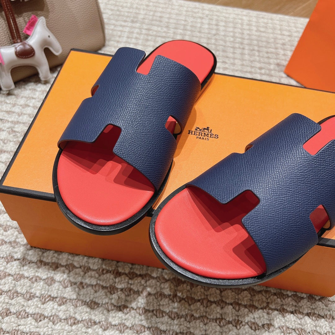 HM Izmir Sandals Red Blue Lambskin 294947