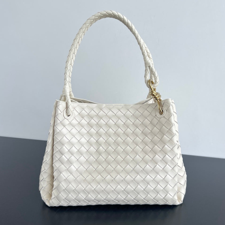 BV Intrecciato 30cm Bag Cream Leather 532241