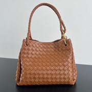 BV Intrecciato 30cm Bag Brown Leather 532249