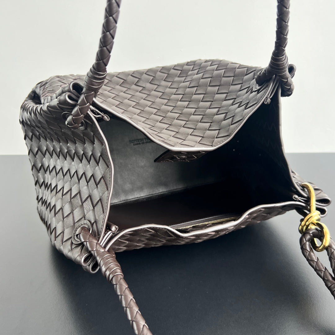 BV Intrecciato 30cm Bag Chocolate Leather 532251