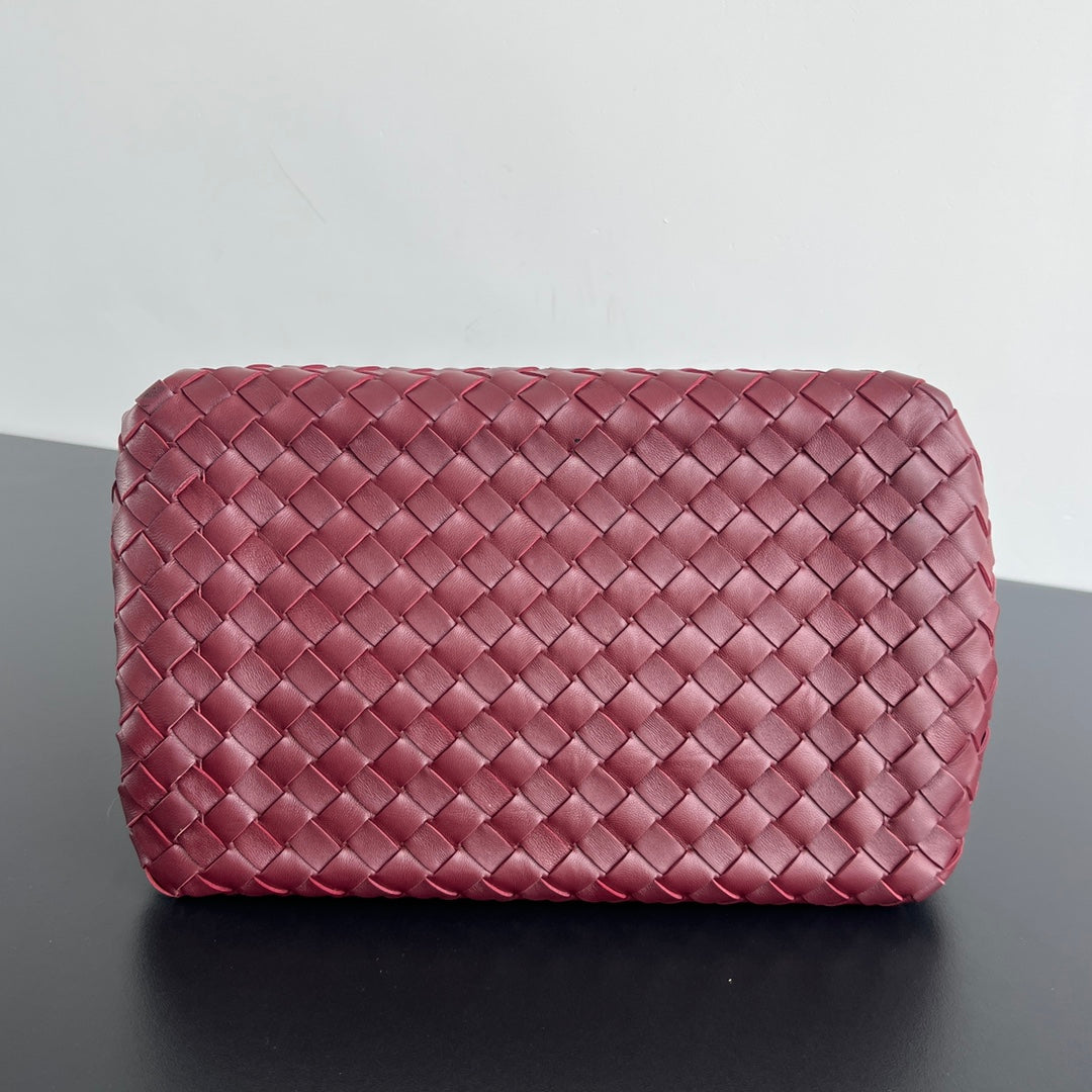 BV Intrecciato 30cm Bag Burgundy Leather 532256