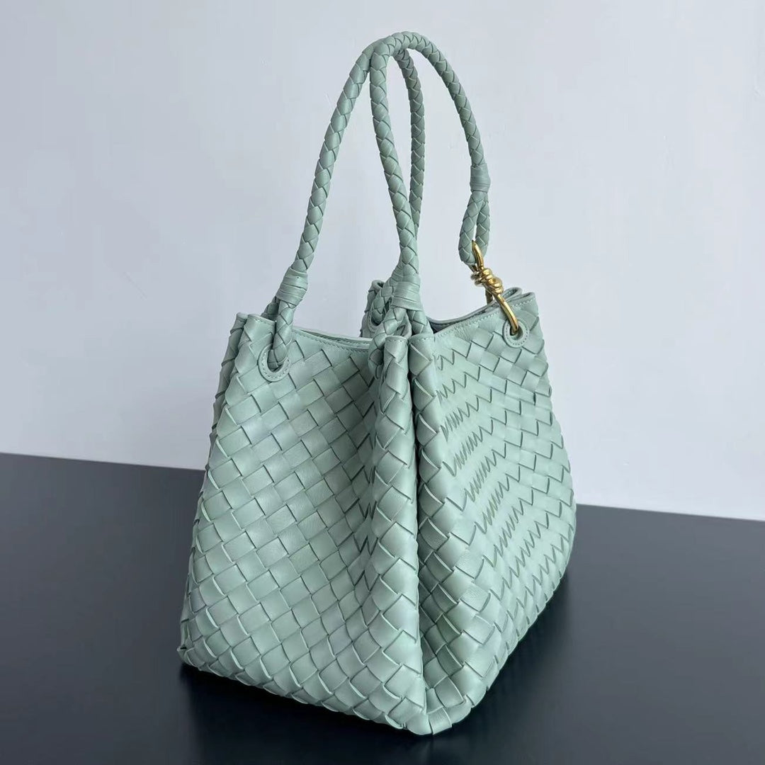 BV Intrecciato 30cm Bag Sage Green Leather 532259