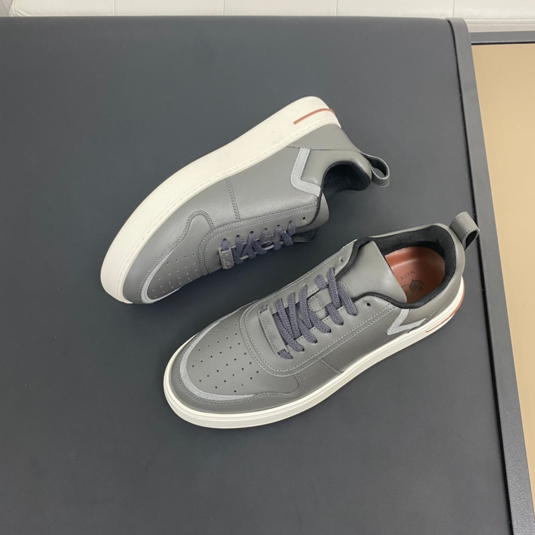 LP NEWPORT 2.0 WALK SNEAKERS LIGHT GRAY CALFSKIN